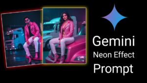 Neon Light Effect Gemini Prompts 2025