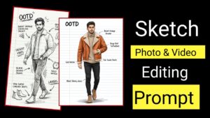 Gemini Notebook Fashion Sketch Photo Editing Prompts