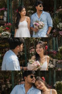Vertical Triptych Collage Couple AI Photo Editing Prompt 2026