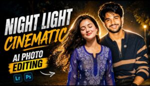 Night Light Cinematic AI Photo Editing Prompt 2026
