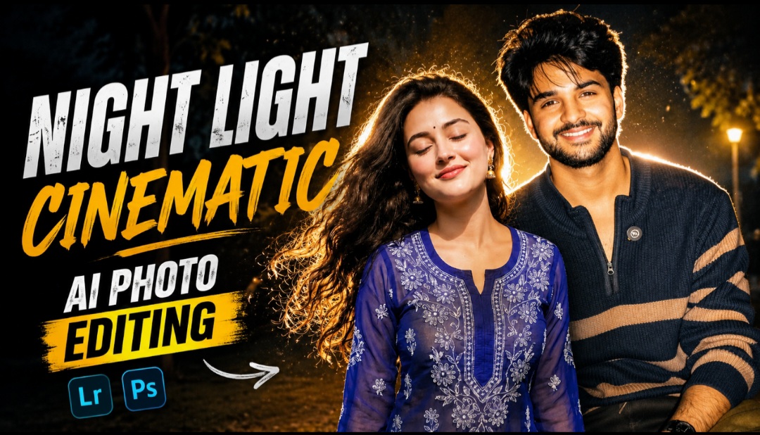 Night Light Cinematic AI Photo Editing Prompt 2026