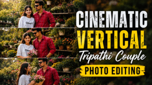 Vertical Triptych Collage Couple AI Photo Editing Prompt 2026