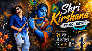 Shri Krishna Trending Photo Editing Prompt