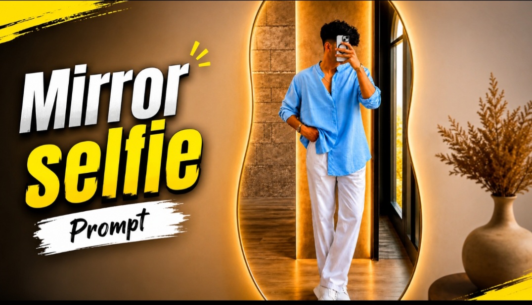 Mirror Selfie Photo Editing Prompt